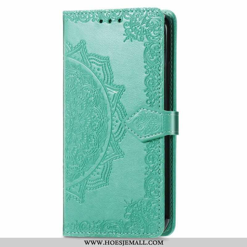 Folio-hoesje voor iPhone 13 Mini Mandala Middeleeuwen