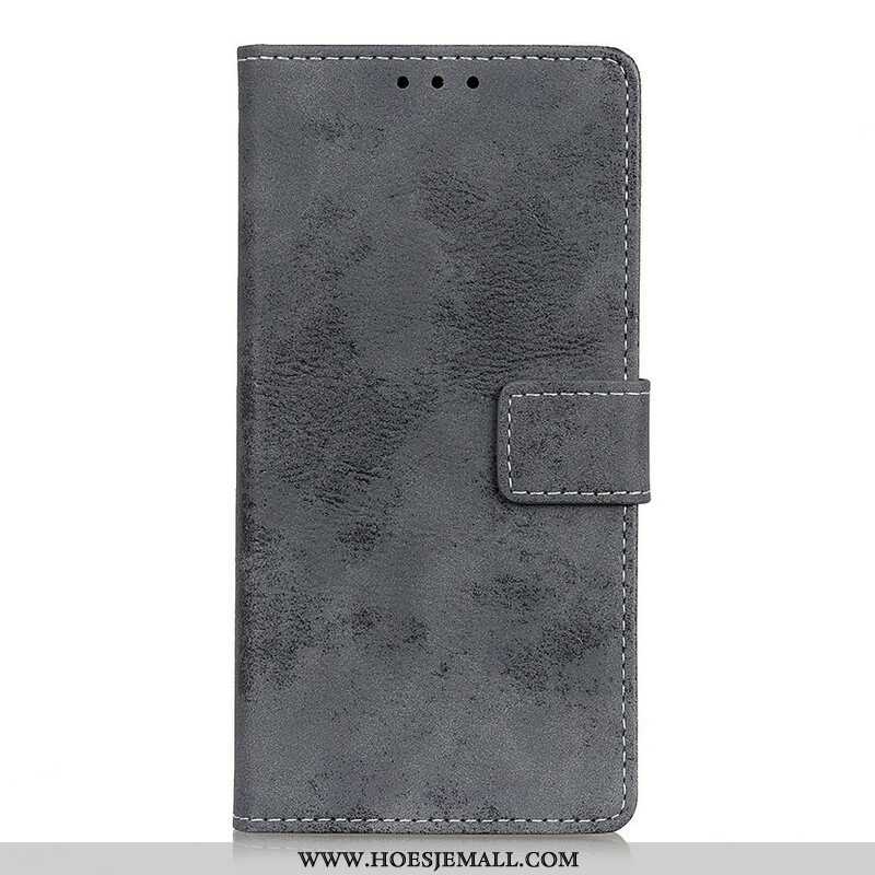 Leren Hoesje voor iPhone 13 Mini Vintage Leereffect