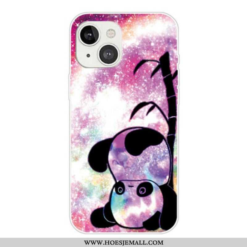 Hoesje voor iPhone 13 Mini Panda En Bamboe