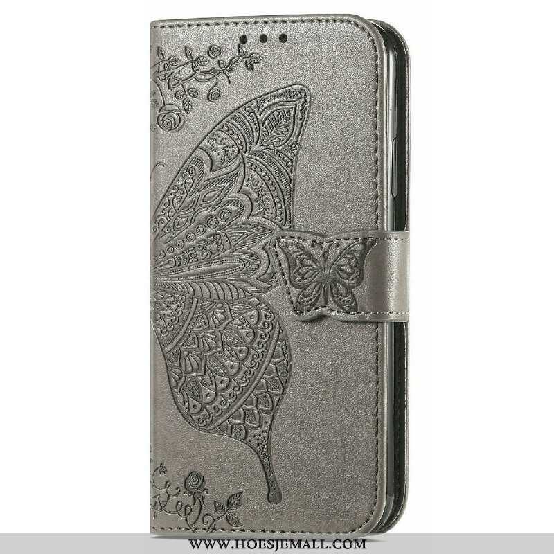 Leren Hoesje voor iPhone 13 Mini Halve Vlinders