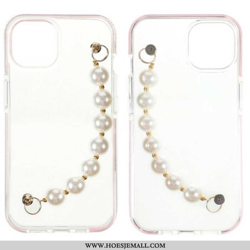 Telefoonhoesje voor iPhone 13 Mini Siliconen Armband Kralen