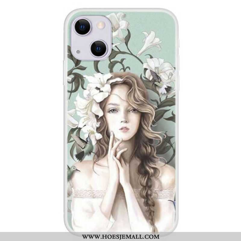 Hoesje voor iPhone 13 Mini De Bloemenvrouw