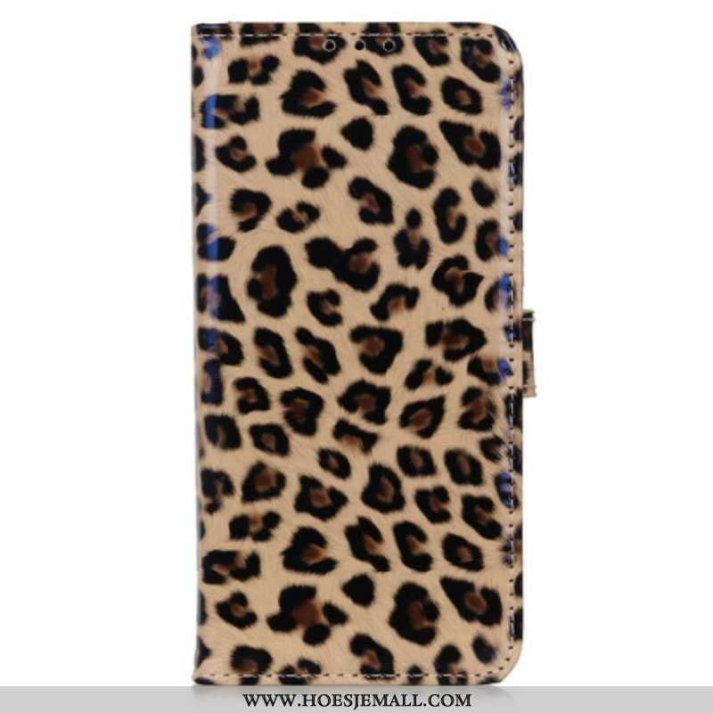 Folio-hoesje voor iPhone 13 Pro Max Gewoon Luipaard