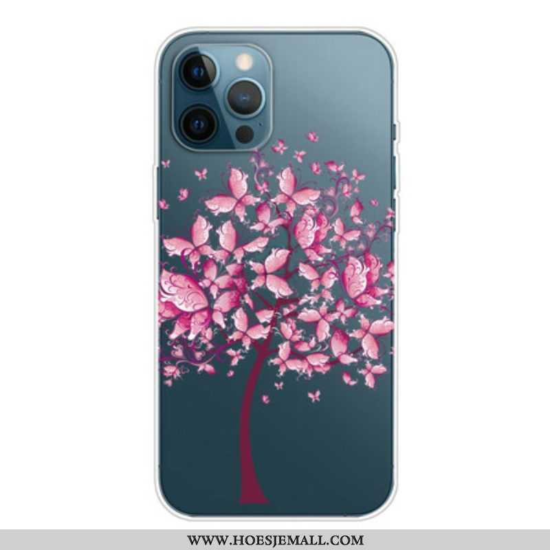 Hoesje voor iPhone 13 Pro Max Roze Boomtop