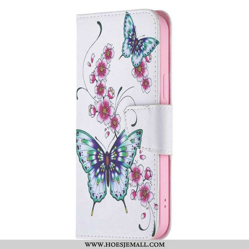 Flip Case voor iPhone 13 Pro Max Ongelooflijke Vlinders