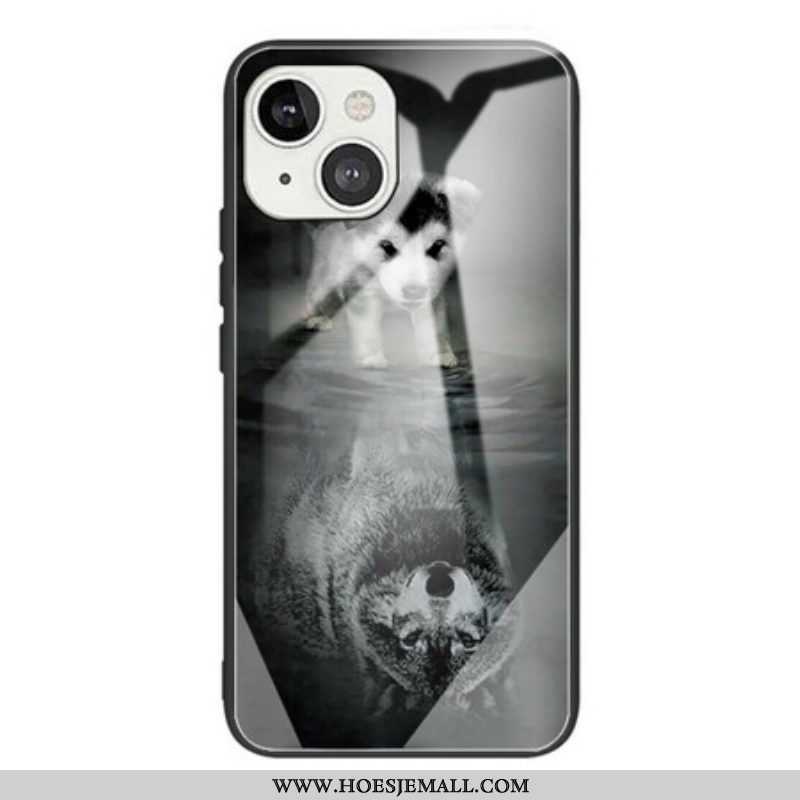 Hoesje voor iPhone 13 Pro Max Puppy Dream Gehard Glas