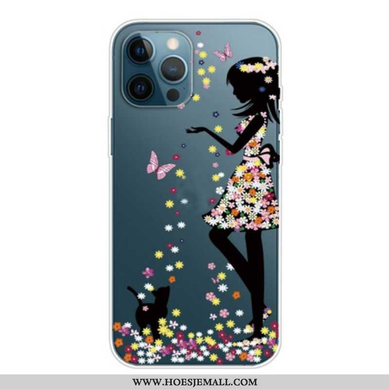 Hoesje voor iPhone 13 Pro Max Bloemenmeisje