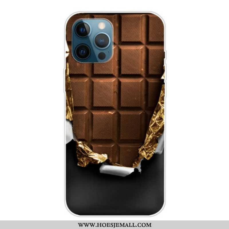 Hoesje voor iPhone 13 Pro Max Flexibele Chocolade