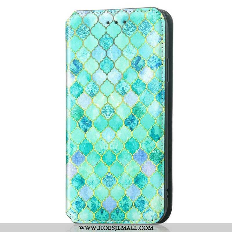 Bescherming Hoesje voor iPhone 13 Pro Max Folio-hoesje Verrassend Kleurrijk Patroon