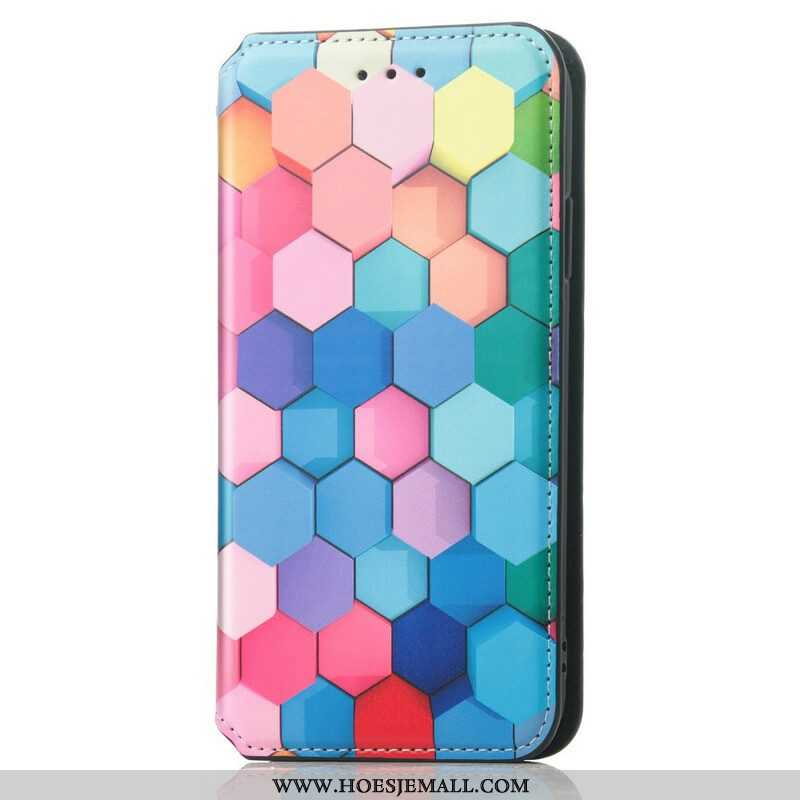 Bescherming Hoesje voor iPhone 13 Pro Max Folio-hoesje Verrassend Kleurrijk Patroon