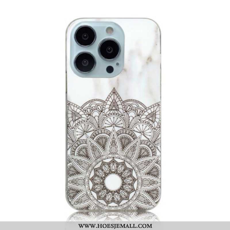 Hoesje voor iPhone 13 Pro Max Gemarmerde Mandala