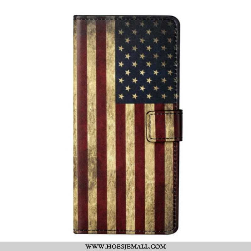 Folio-hoesje voor iPhone 13 Pro Amerikaanse Vlag