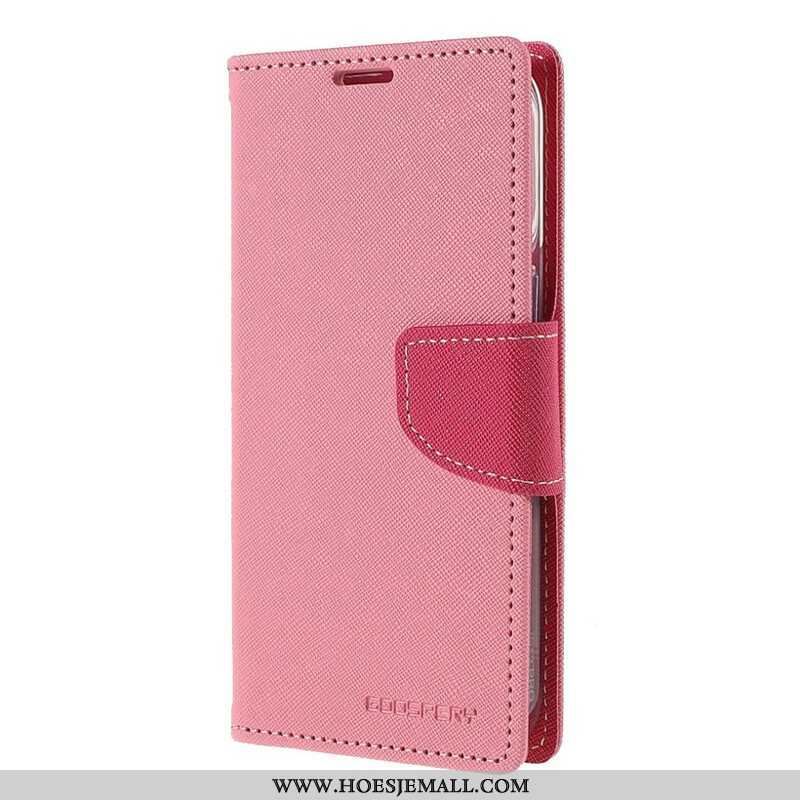 Leren Hoesje voor iPhone 13 Pro Tweekleurige Mercury Goospery