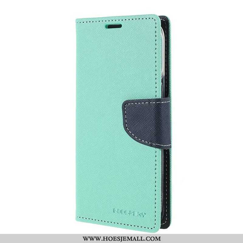 Leren Hoesje voor iPhone 13 Pro Tweekleurige Mercury Goospery