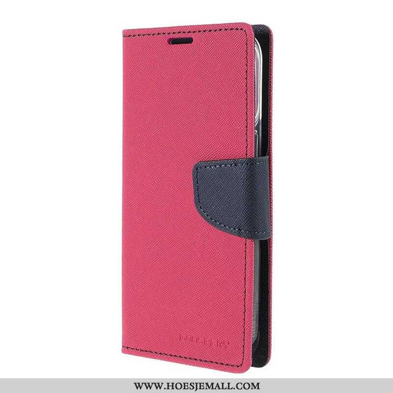 Leren Hoesje voor iPhone 13 Pro Tweekleurige Mercury Goospery