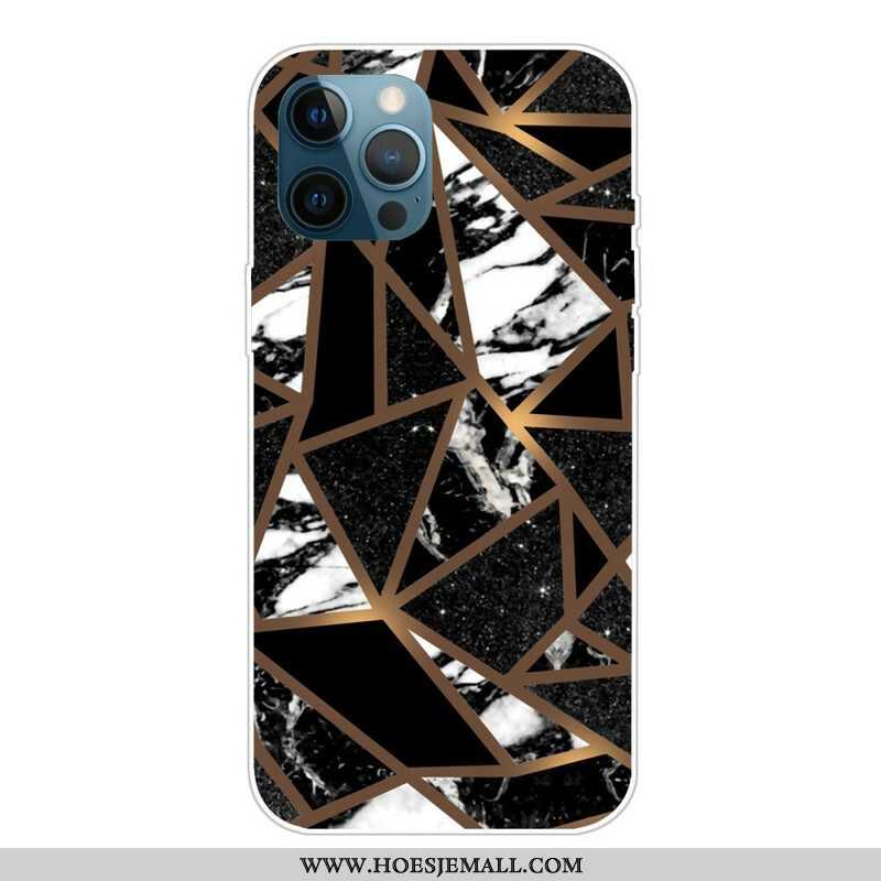 Hoesje voor iPhone 13 Pro Marmeren Geometrie