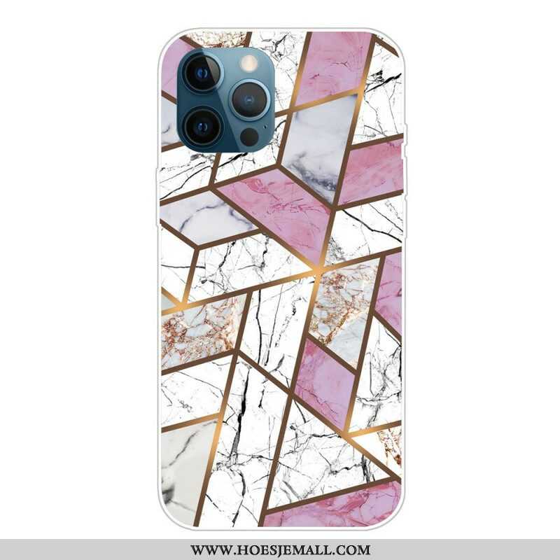 Hoesje voor iPhone 13 Pro Marmeren Geometrie