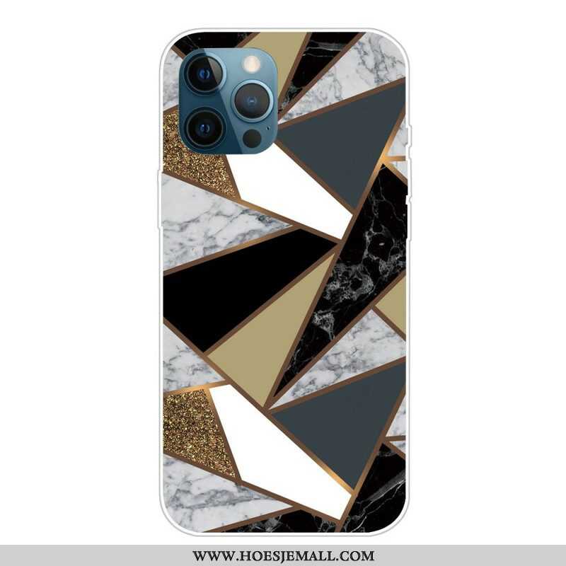 Hoesje voor iPhone 13 Pro Marmeren Geometrie