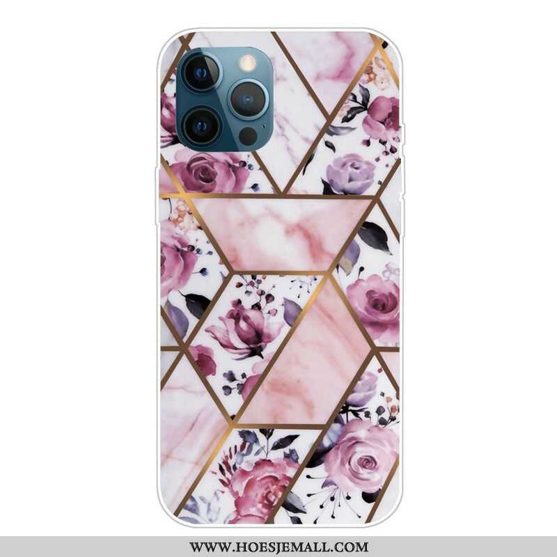 Hoesje voor iPhone 13 Pro Marmeren Geometrie