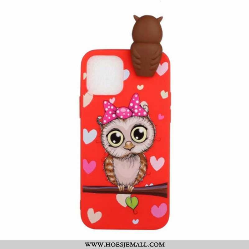 Hoesje voor iPhone 13 Pro Miss Uil 3d