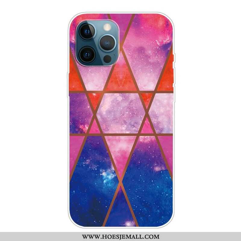 Telefoonhoesje voor iPhone 13 Pro Variabel Geometrisch Marmer