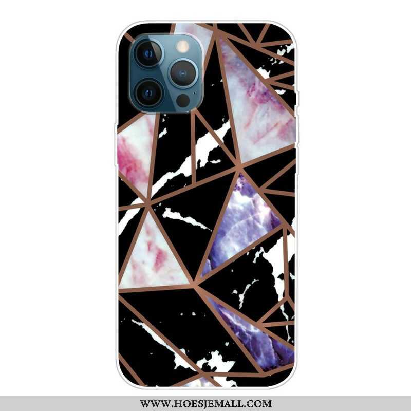 Telefoonhoesje voor iPhone 13 Pro Variabel Geometrisch Marmer