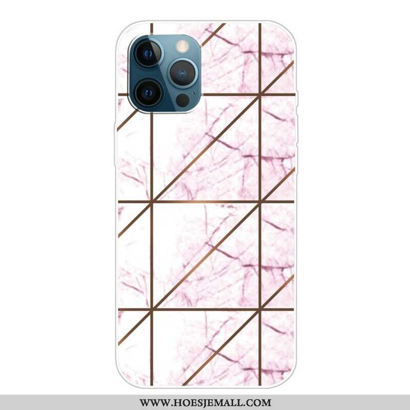 Telefoonhoesje voor iPhone 13 Pro Variabel Geometrisch Marmer