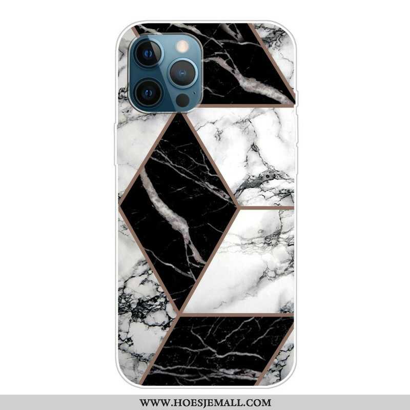 Telefoonhoesje voor iPhone 13 Pro Variabel Geometrisch Marmer