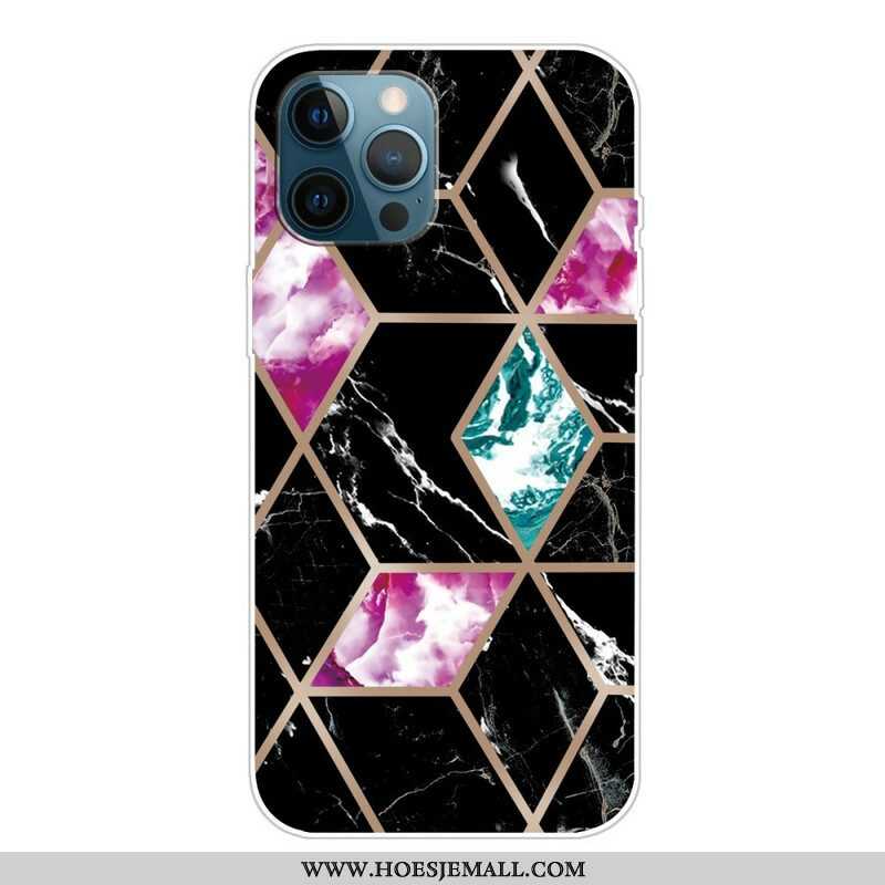 Hoesje voor iPhone 13 Pro Weiger Geometrisch Marmer