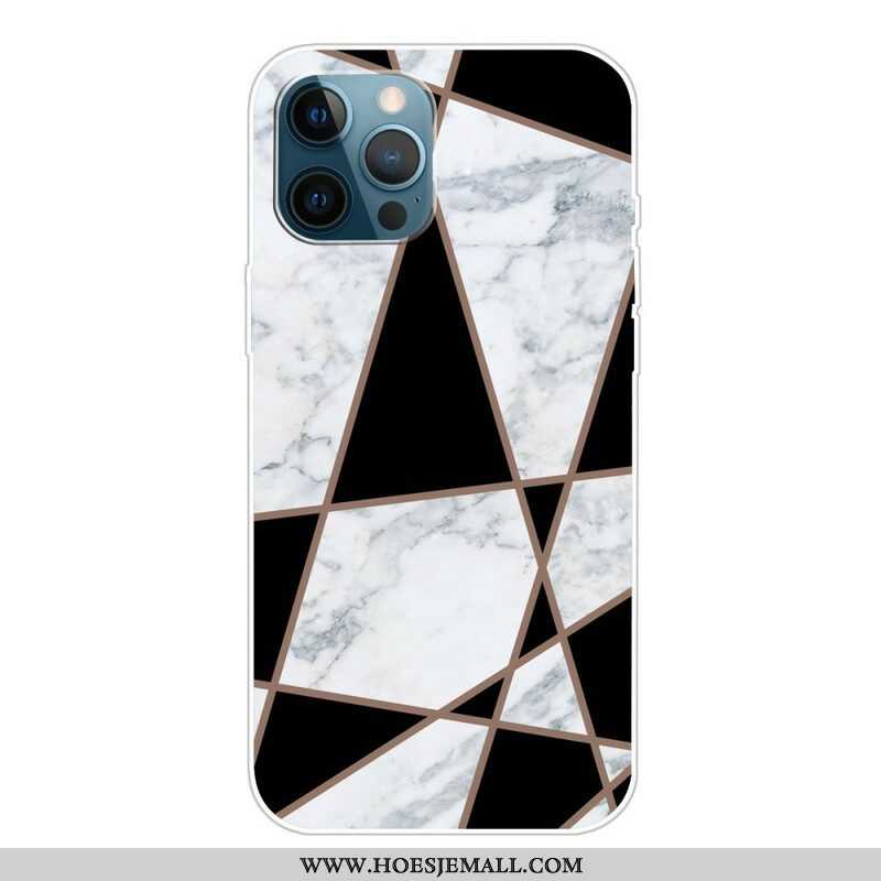 Hoesje voor iPhone 13 Pro Weiger Geometrisch Marmer