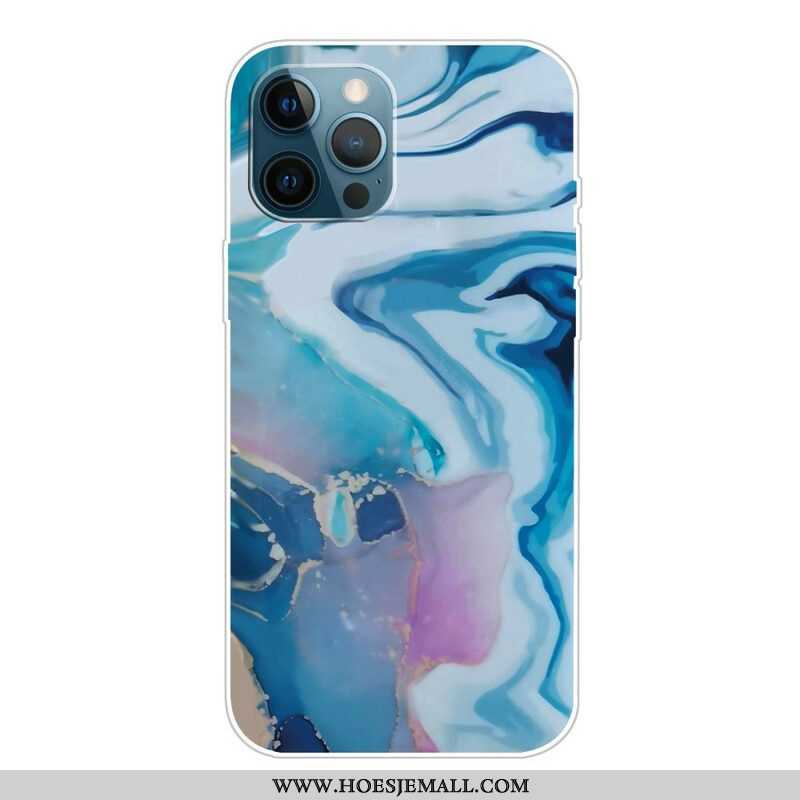 Hoesje voor iPhone 13 Pro Weiger Geometrisch Marmer