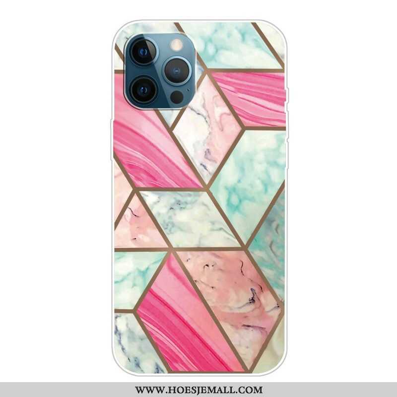 Hoesje voor iPhone 13 Pro Weiger Geometrisch Marmer