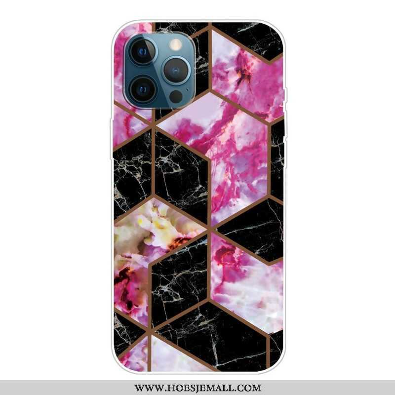 Hoesje voor iPhone 13 Pro Weiger Geometrisch Marmer