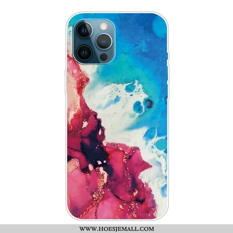 Hoesje voor iPhone 13 Pro Weiger Geometrisch Marmer