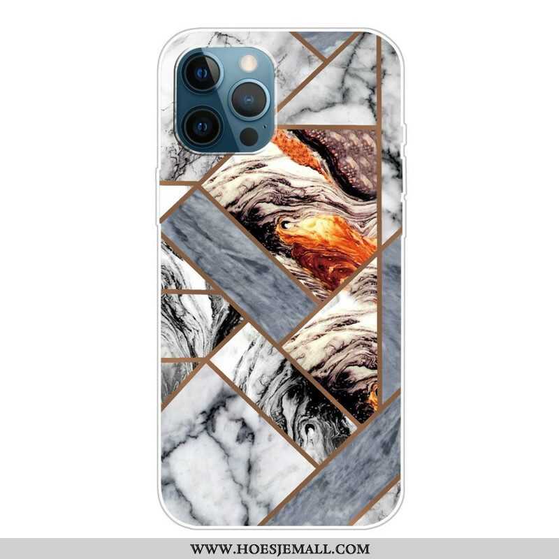 Hoesje voor iPhone 13 Pro Weiger Geometrisch Marmer