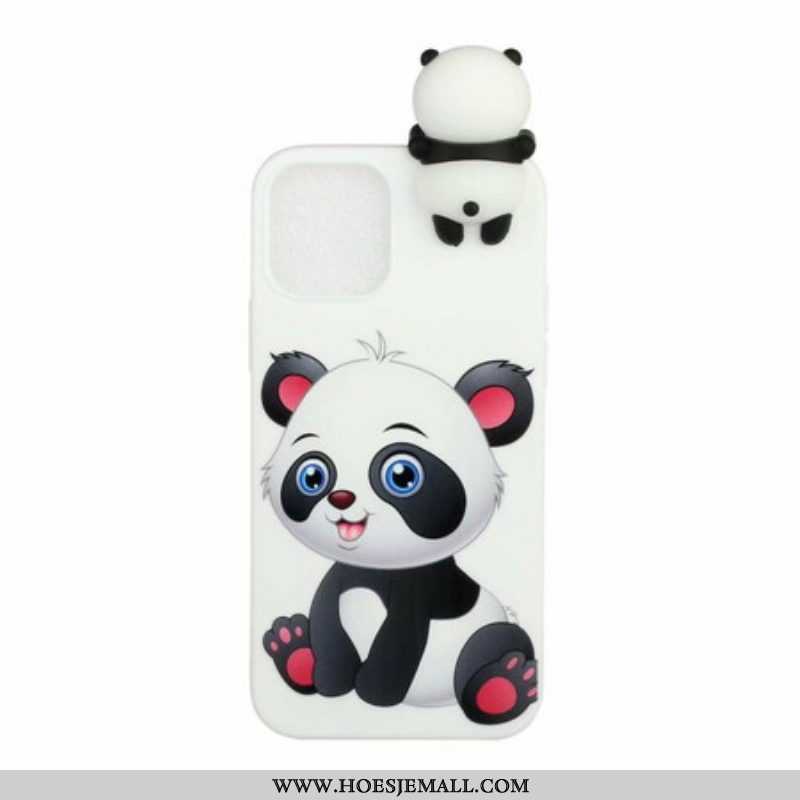 Hoesje voor iPhone 13 Pro Schattige Panda 3d