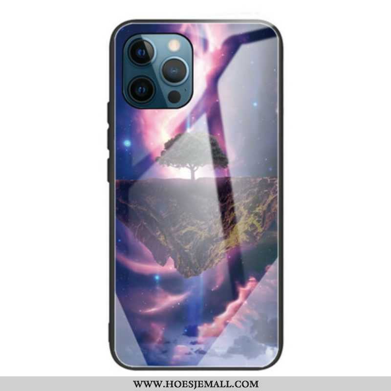 Hoesje voor iPhone 13 Pro Wereldboom Gehard Glas