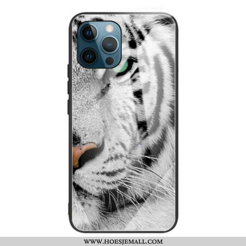 Hoesje voor iPhone 13 Pro Tijger Gehard Glas