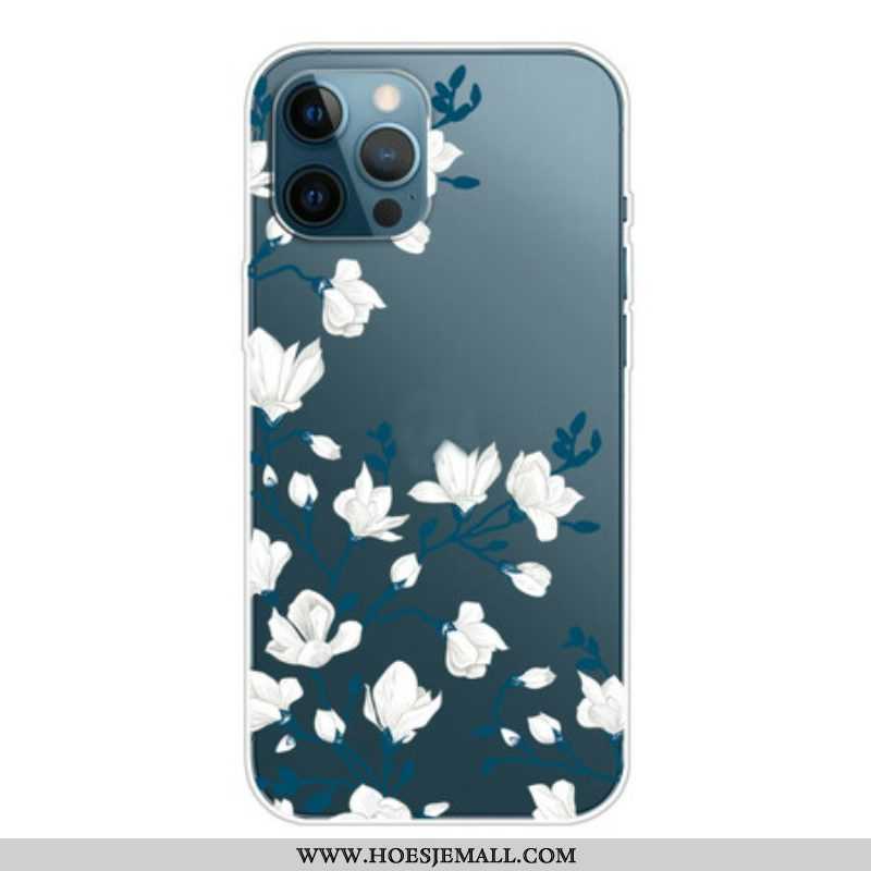 Hoesje voor iPhone 13 Pro Witte Bloemen