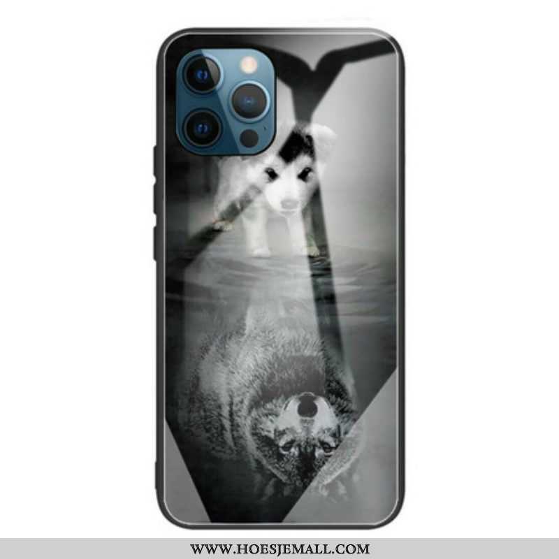 Hoesje voor iPhone 13 Pro Puppy Dream Gehard Glas