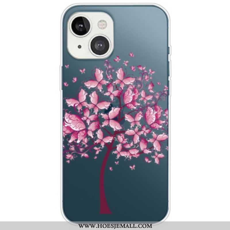 Hoesje voor iPhone 14 Plus Transparante Vlinderboom