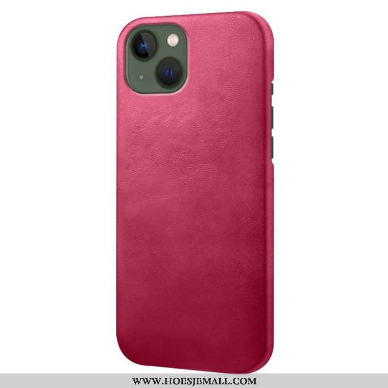 Hoesje voor iPhone 14 Plus Leer-effect