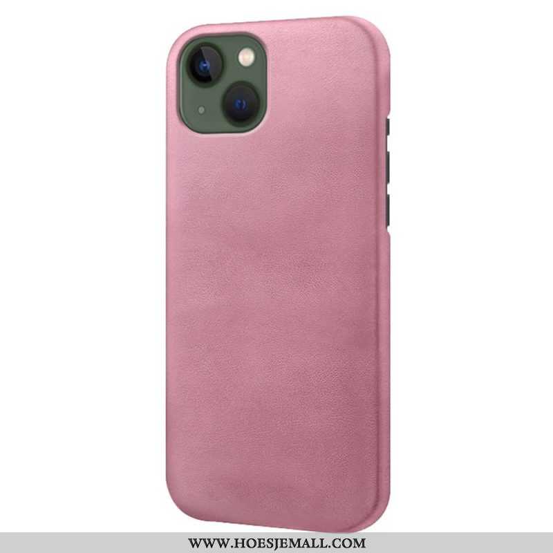 Hoesje voor iPhone 14 Plus Leer-effect