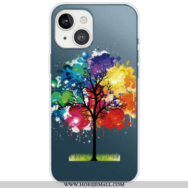 Hoesje voor iPhone 14 Plus Naadloze Aquarel Boom