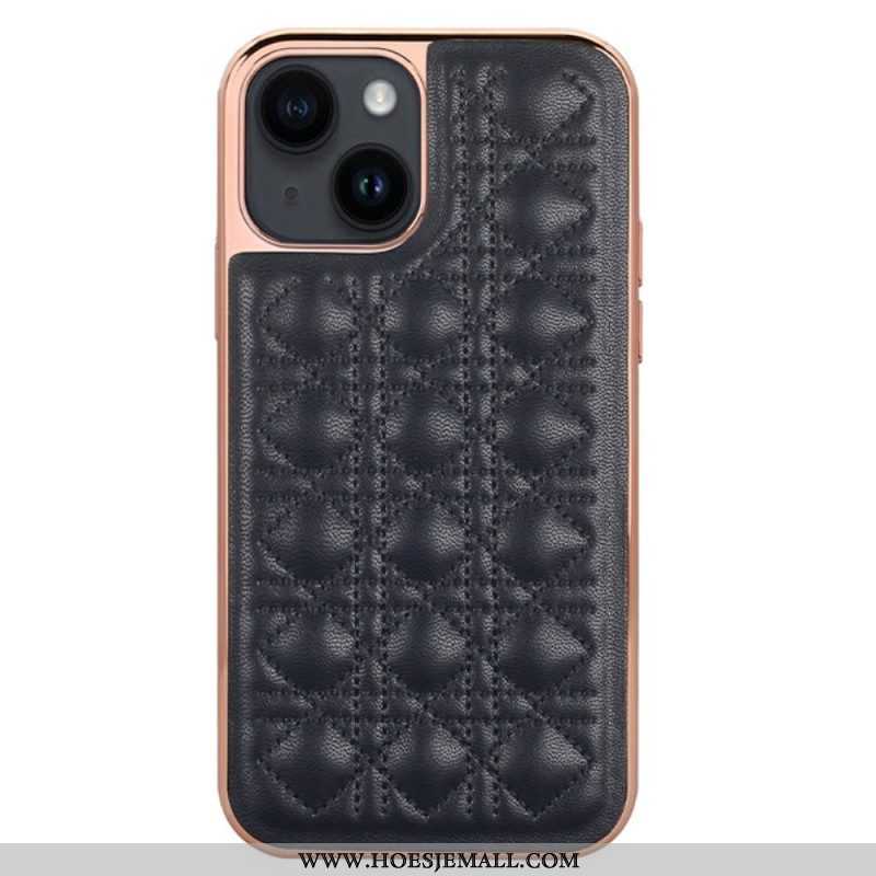 Telefoonhoesje voor iPhone 14 Plus Vietao Couture Leereffect