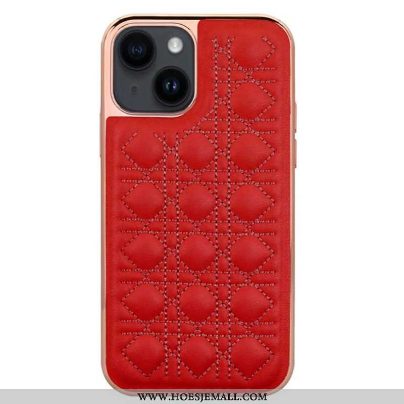 Telefoonhoesje voor iPhone 14 Plus Vietao Couture Leereffect