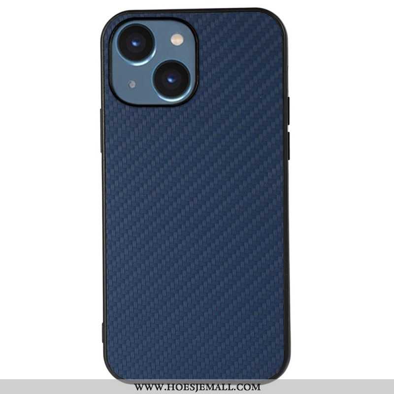 Hoesje voor iPhone 14 Plus Koolstofvezel Textuur