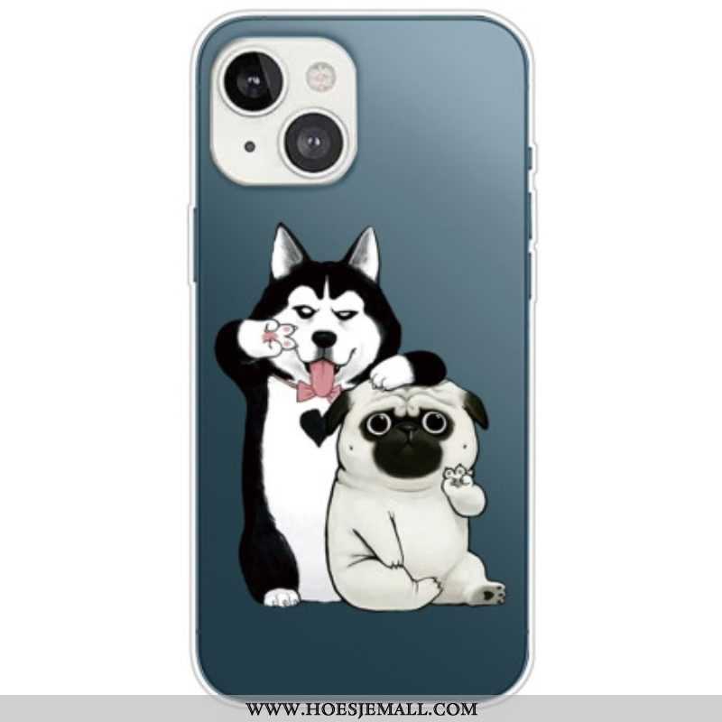 Hoesje voor iPhone 14 Plus Leuke Honden