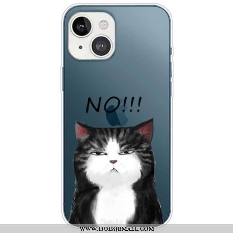 Hoesje voor iPhone 14 Plus Siliconen Kat Nr