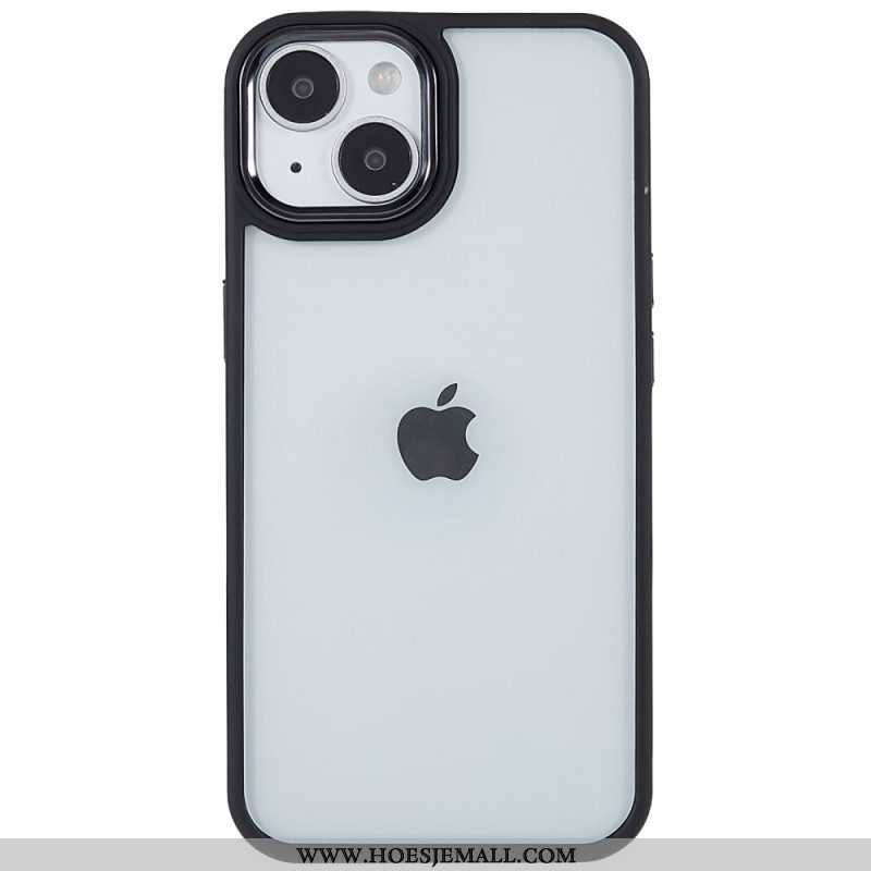 Hoesje voor iPhone 14 Plus Acryl Siliconen Randen